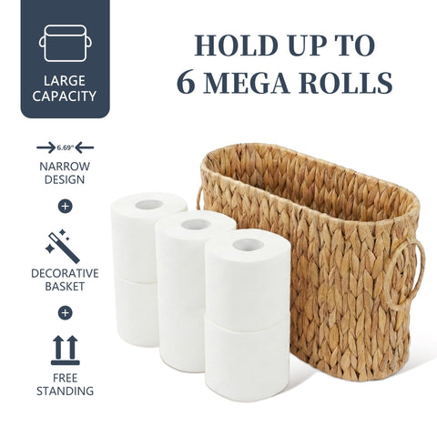 Coeusy open top filled with six mega rolls for easy grab-and-go access