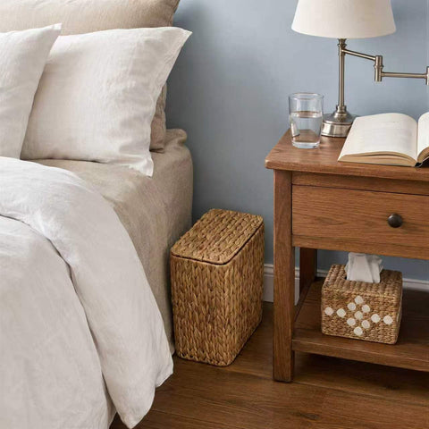 Coeusy woven texture detail emphasizing natural hyacinth durability and warmth