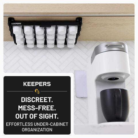 COFFEEKEEPERS top-down loaded with 24 K-Cups for quick pod selection