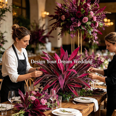 cofshc wedding aisle lifestyle image showing maintenance-free decorative greenery