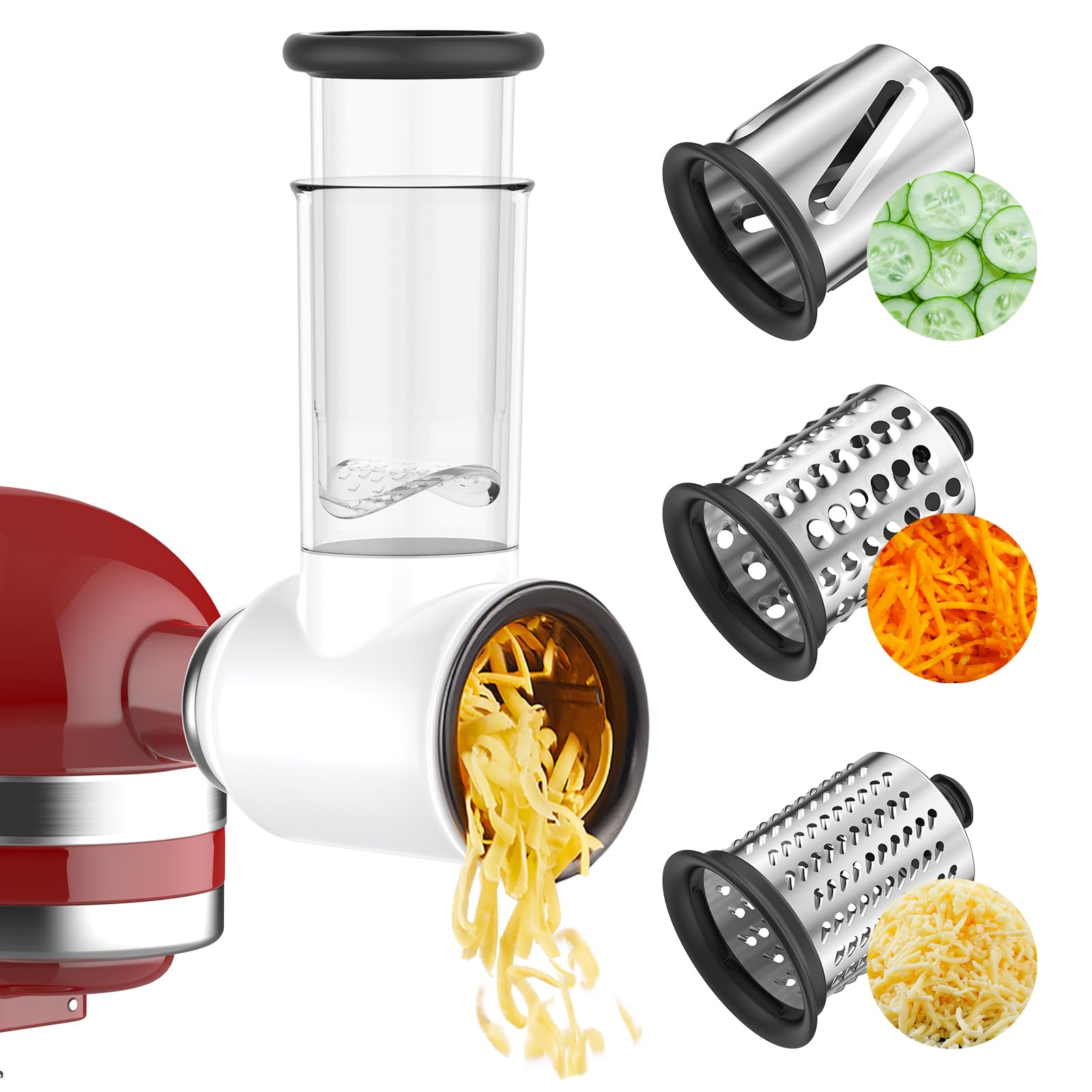 Cofun attachment front view showing compact design and benefit of space-saving prep