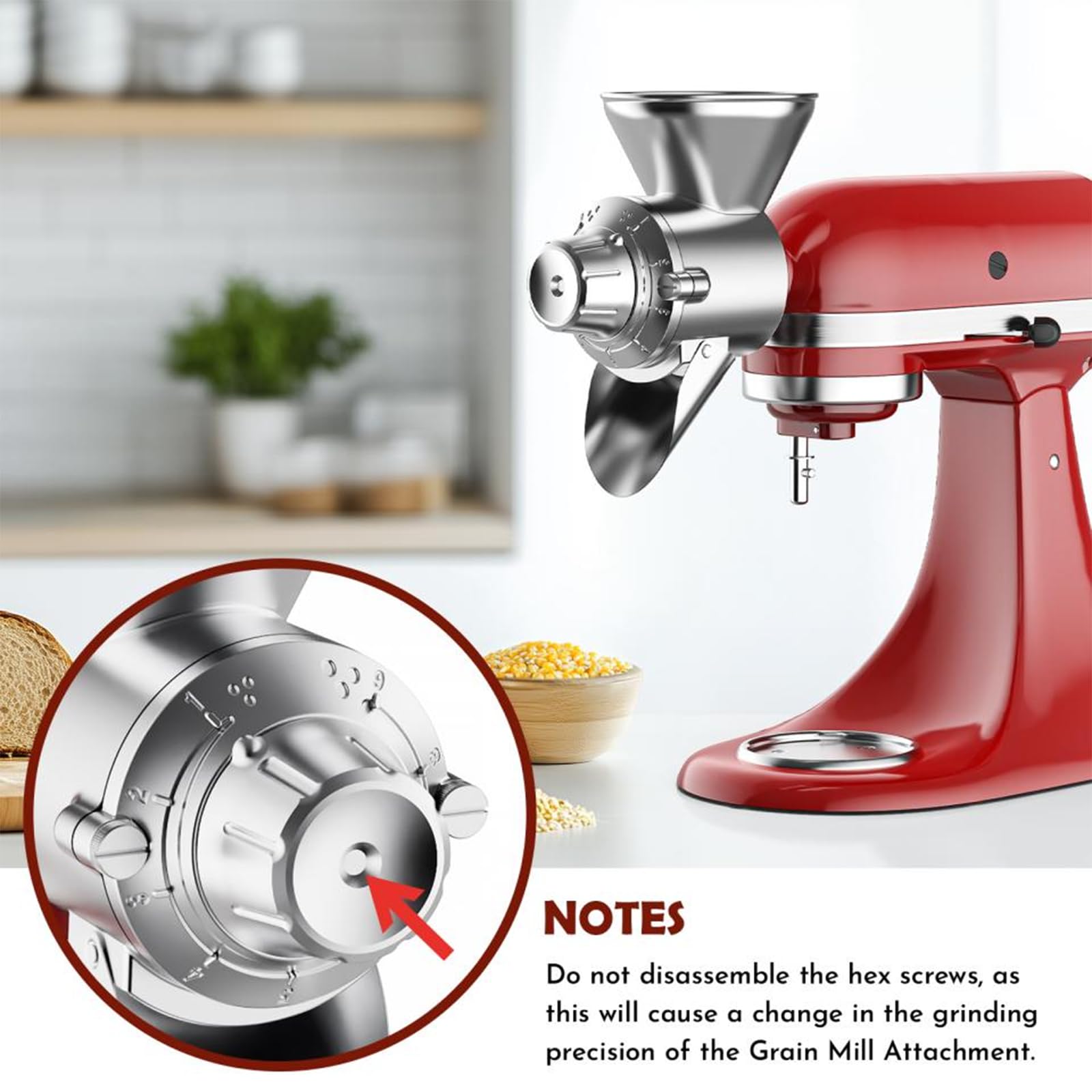 COFUN in a kitchen with baked bread illustrating fresh-milled grains improving results