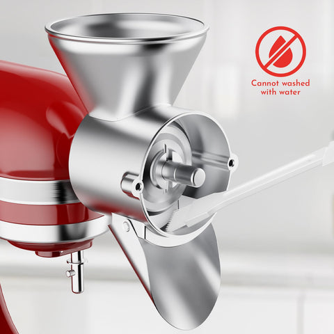 COFUN next to a hand and mixer to show scale and compact storage advantage
