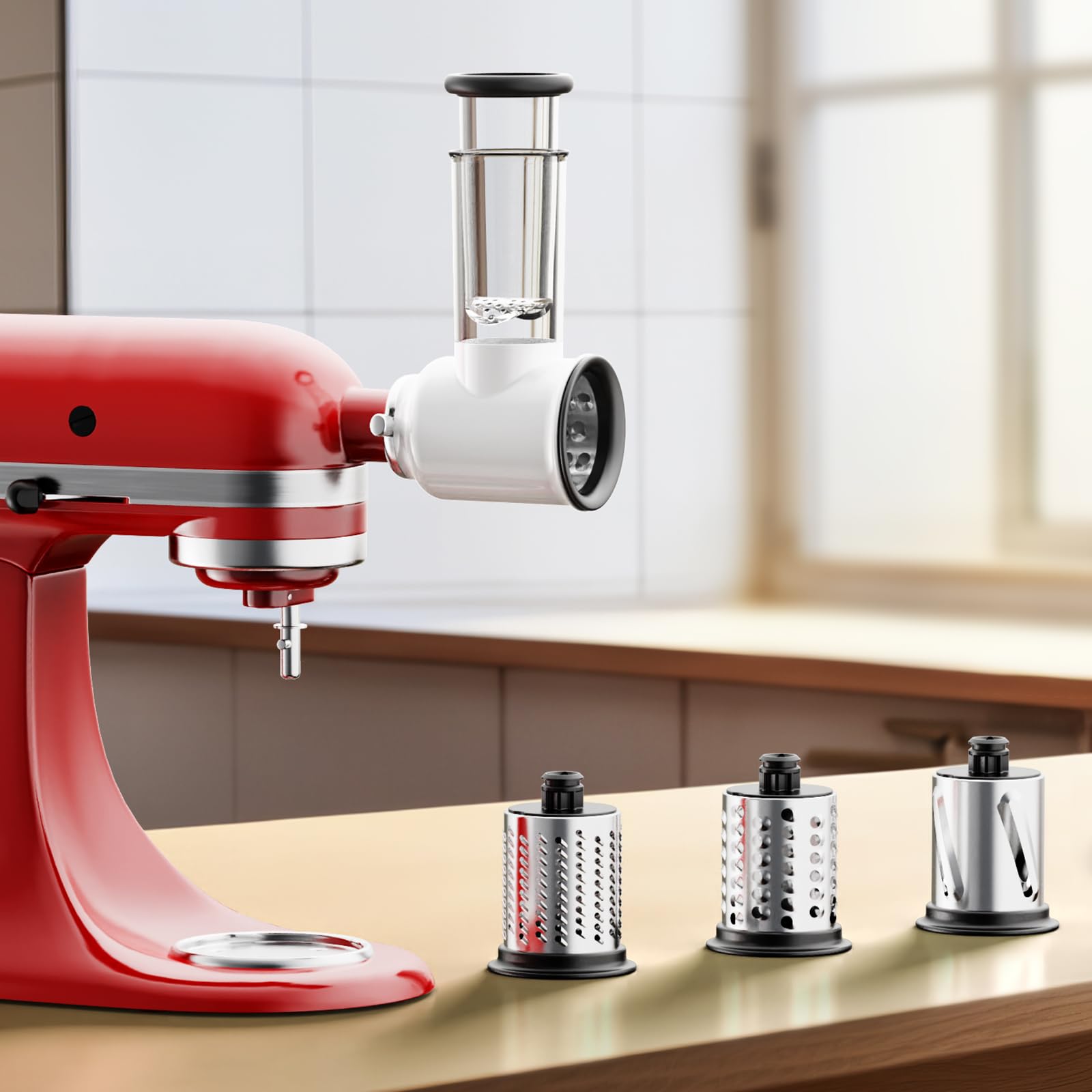Cofun stainless-steel drums detail highlighting sharp 360-degree blades for consistent shredding