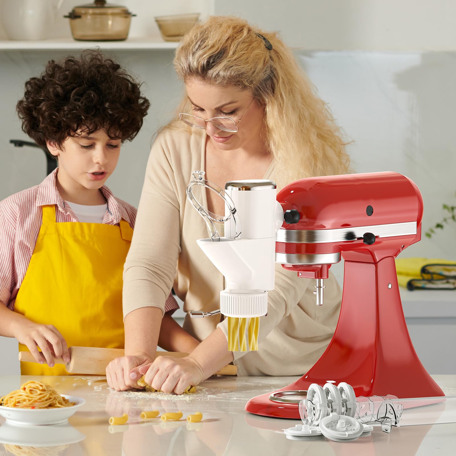 COFUN family enjoying fresh pasta at table illustrating delicious homemade results