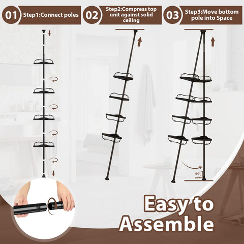 cogardenshower product label and specs showing materials and weight capacity