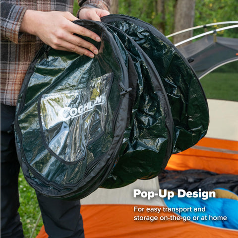 Coghlan's folded flat for compact storage saving space in vehicles