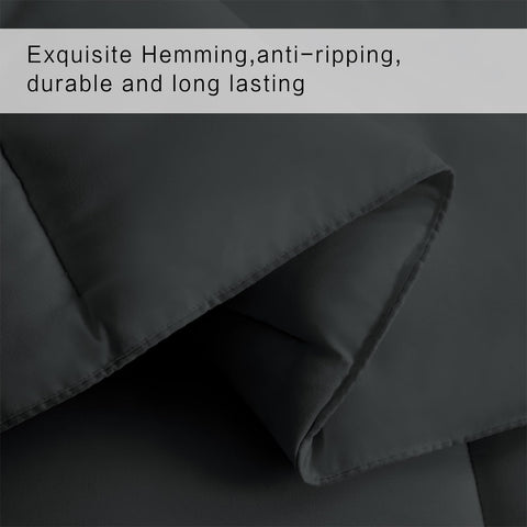 COHOME corner tab close-up showing secure duvet attachment and anti-shift benefit
