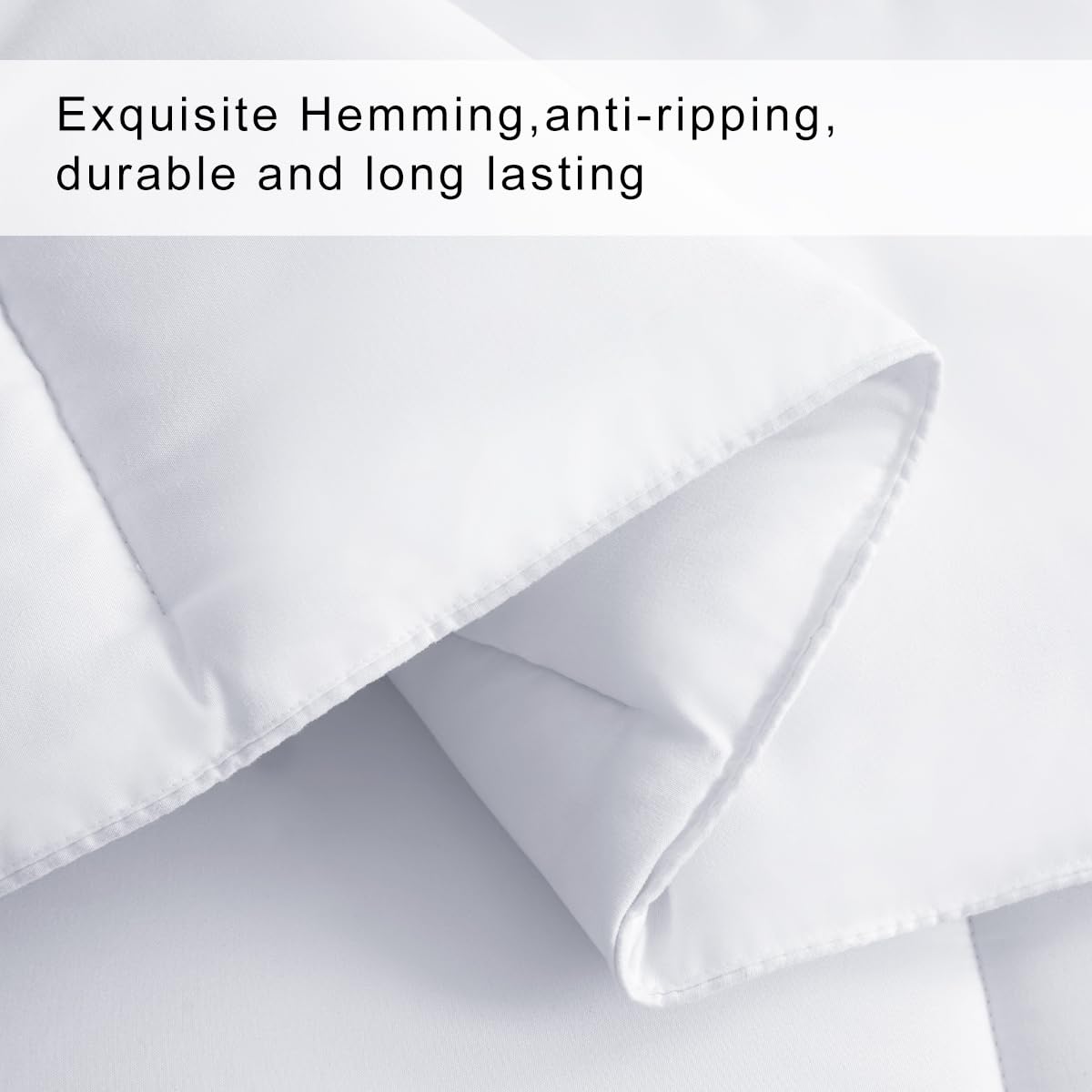 COHOME comforter on a styled queen bed demonstrating cozy, cool sleep benefit