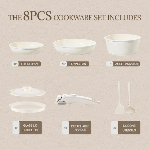 Coicur ceramic nonstick surface close-up demonstrating easy-release and low-oil cooking benefit