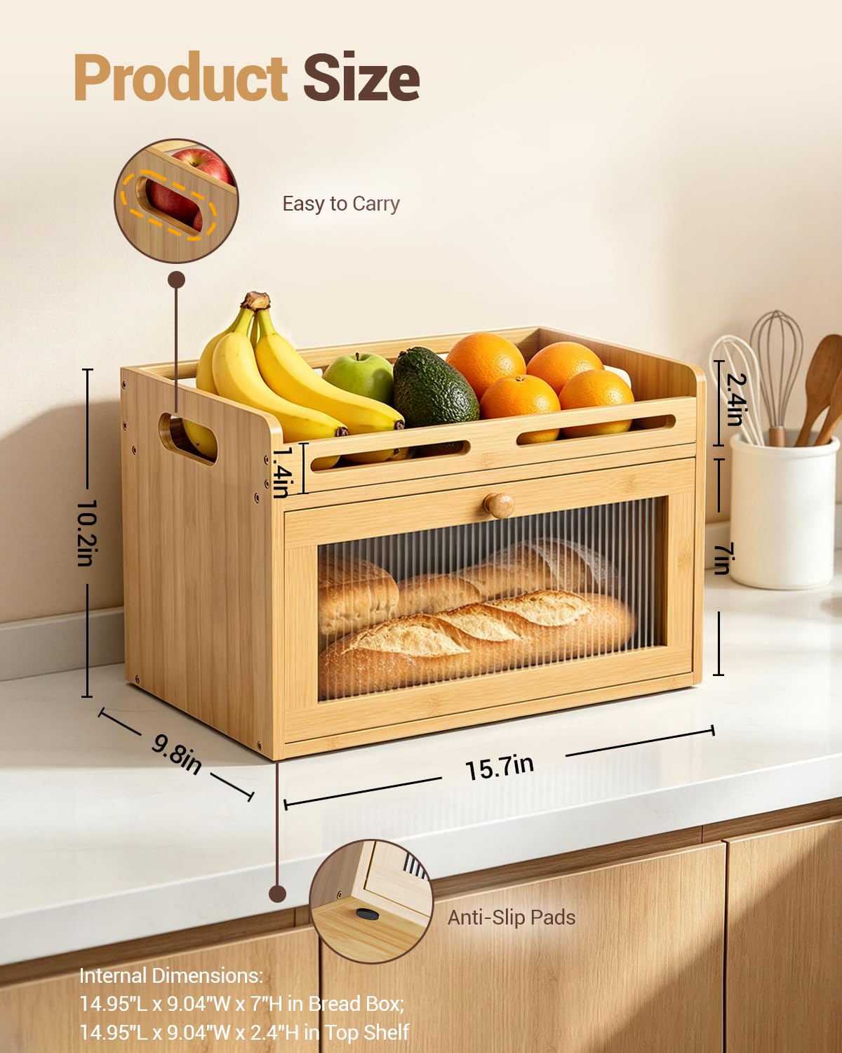 Coiesol styled on kitchen counter showing farmhouse look and daily convenience