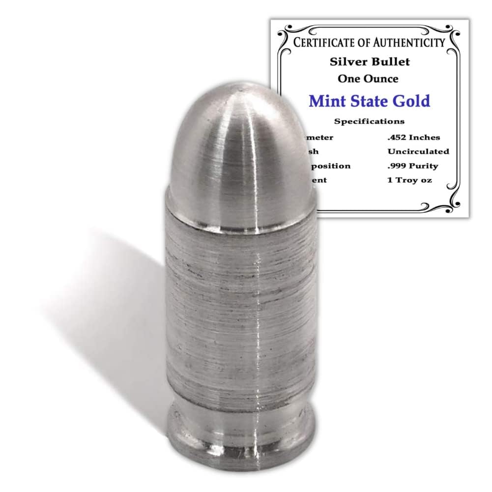 CoinFolio Silver Bullet side profile displaying thickness and shape benefit