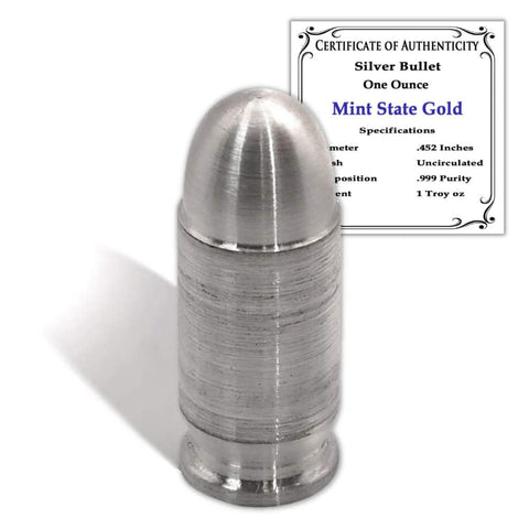 CoinFolio Silver Bullet side profile displaying thickness and shape benefit