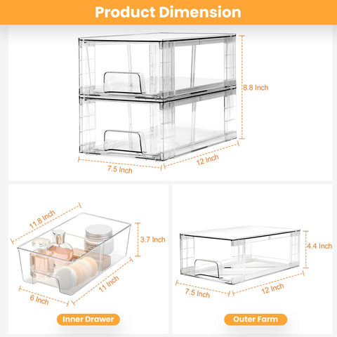 COKIHOM pull handle and internal track detail ensuring smooth, stable drawer glide