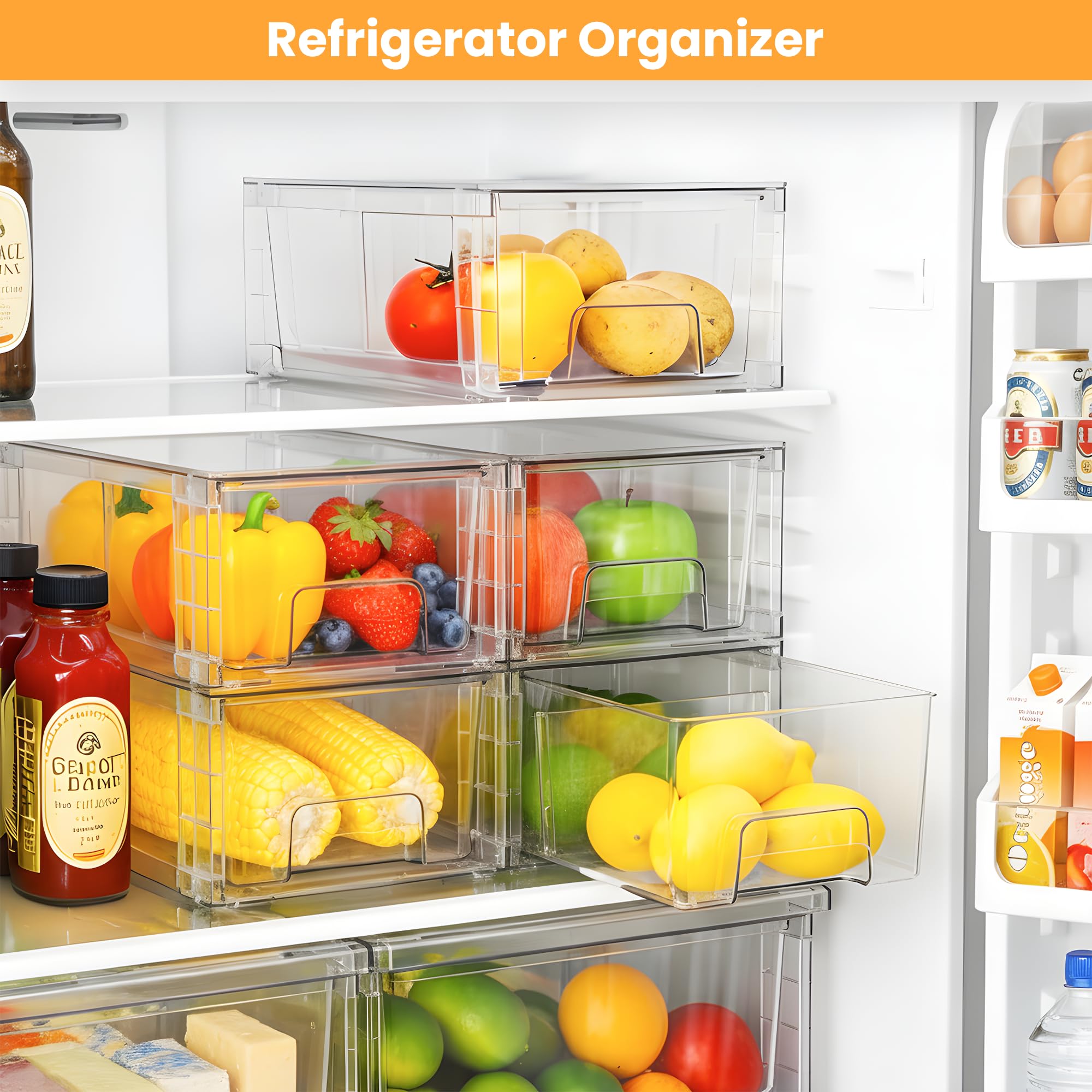 COKIHOM arranged on pantry shelf enabling categorized, easy-to-find pantry goods