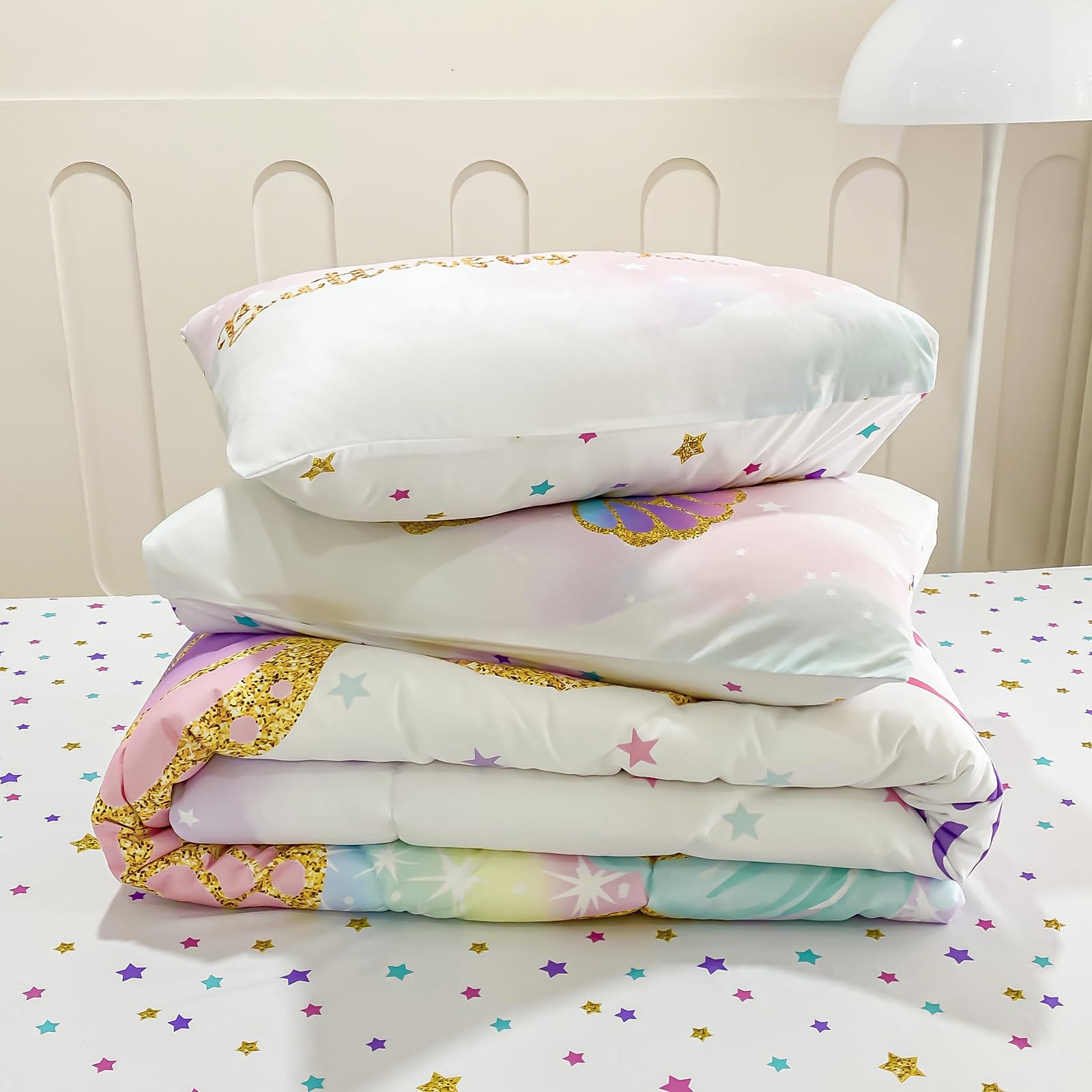 Cokouchyi comforter packaging unboxed showing decompression benefit: quick fluff recovery