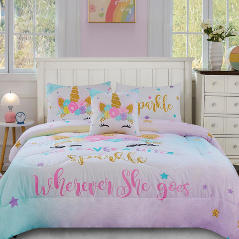 Cokouchyi front view of full-size bed set packaging showcasing design