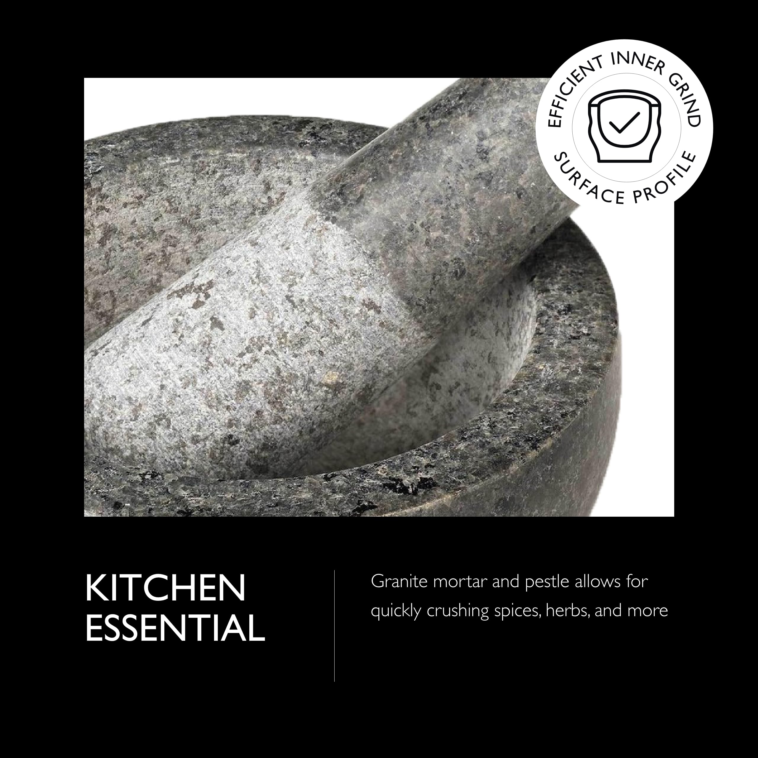Cole & Mason unpolished bowl interior texture offering superior friction