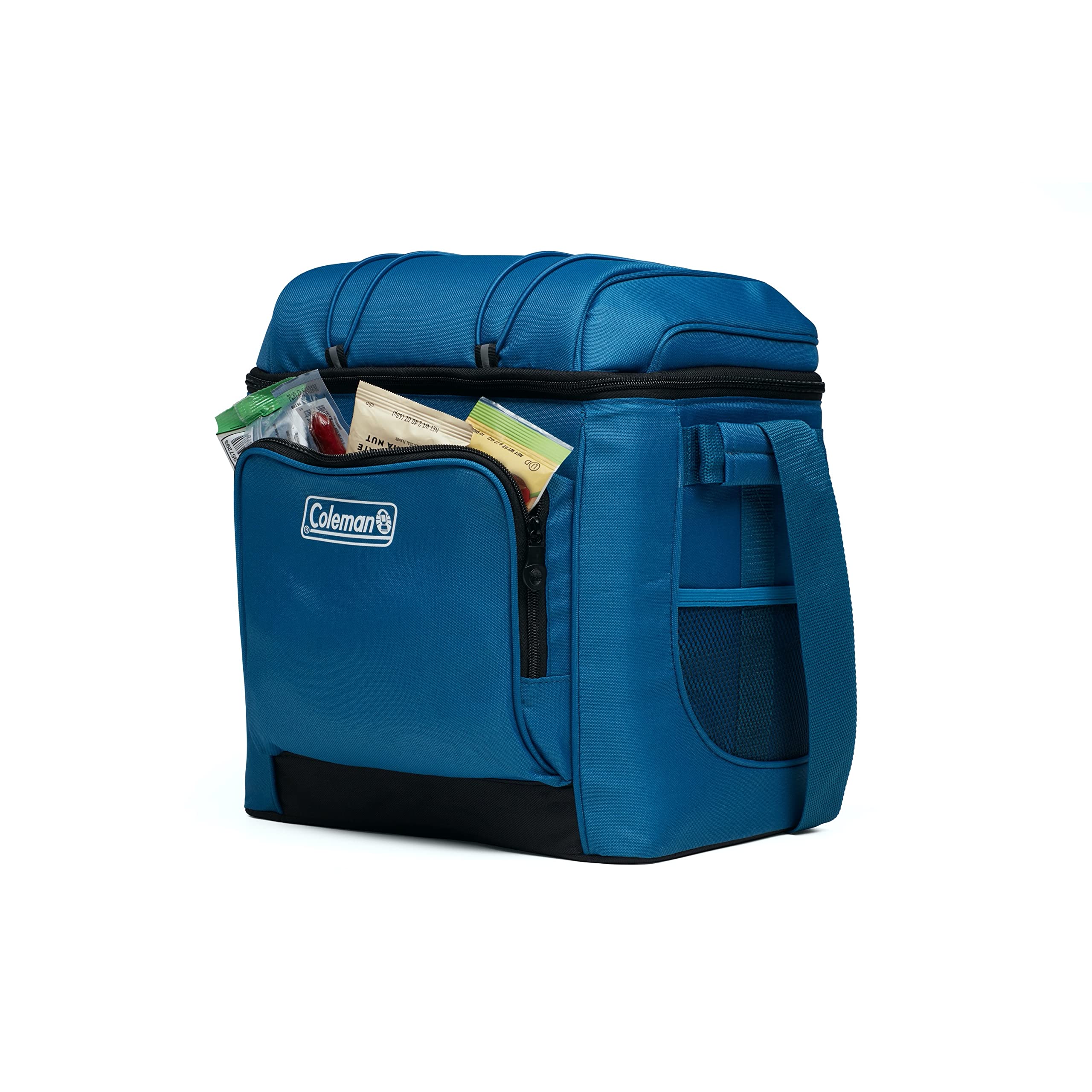 Coleman Chiller zippered pocket detail showing Coleman organized storage for small items