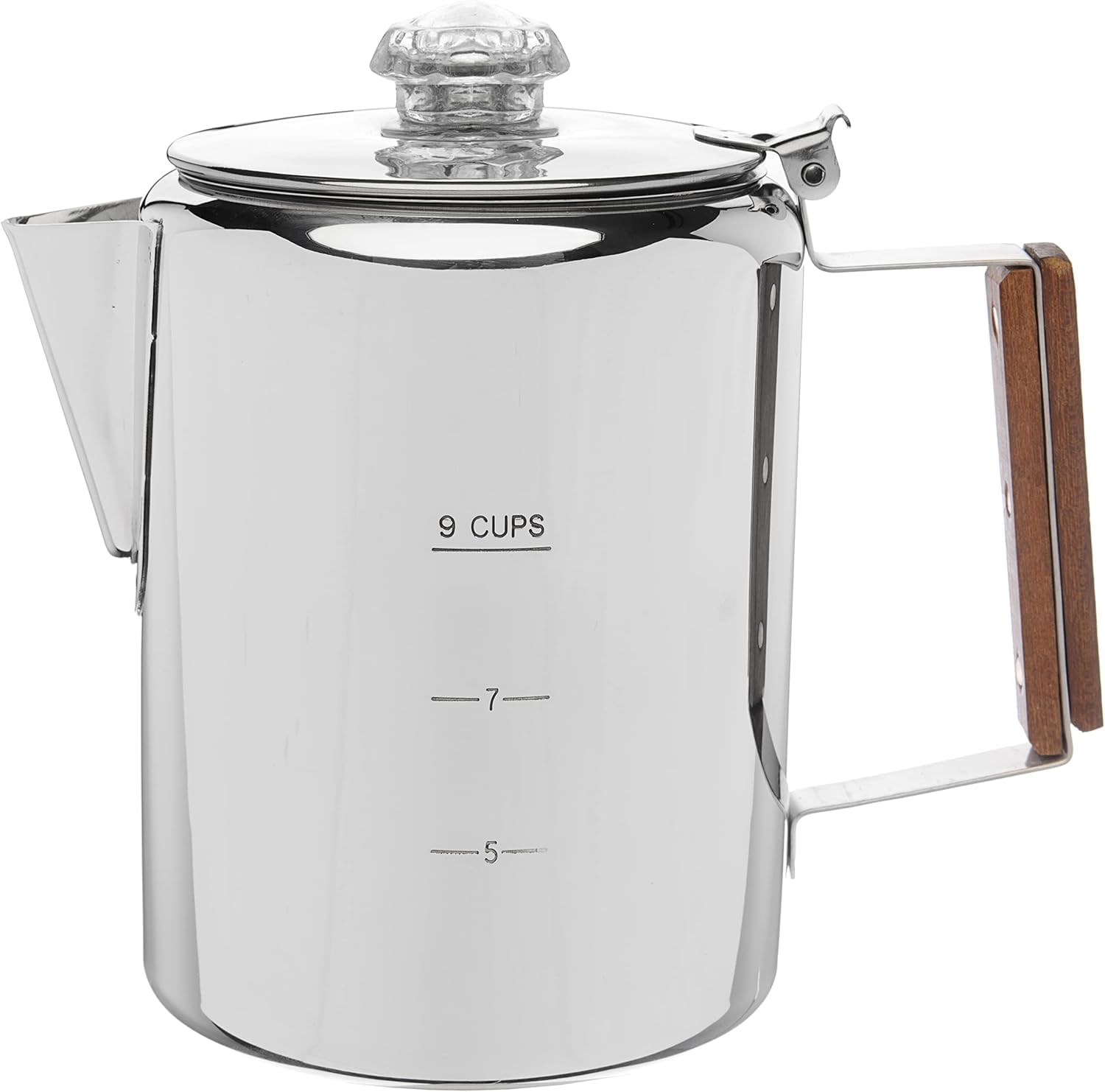 COLETTI Bozeman front view showing stainless-steel finish and handle, durable brewing