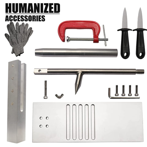 Colinktool close-up of stainless-steel handle and pry shaft for durable leverage