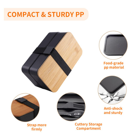 Collect Beauty bento close-up of PP texture and sturdy construction benefit
