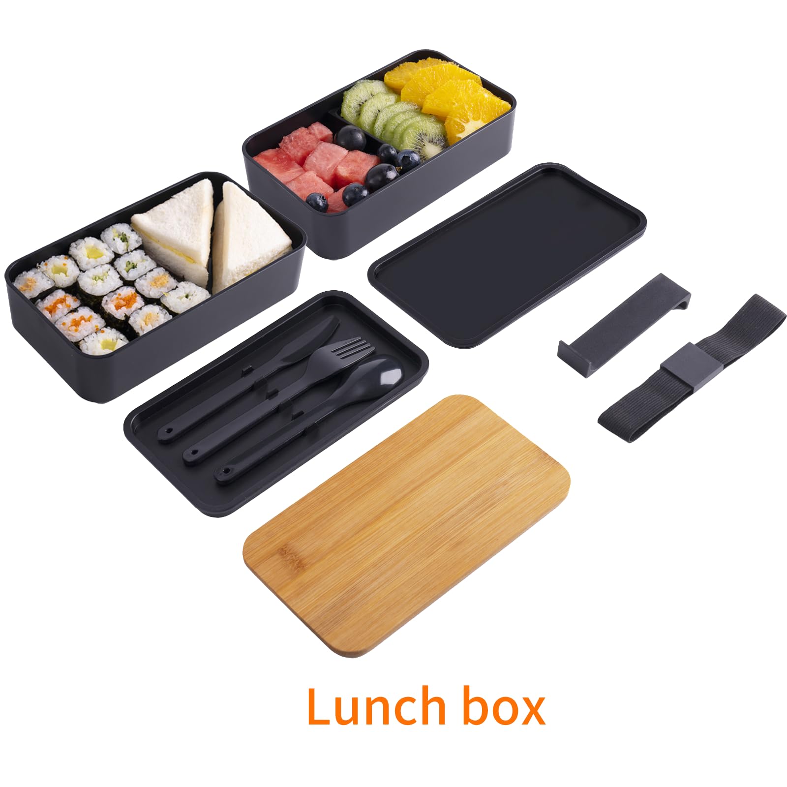 Collect Beauty bento being used at a desk demonstrating convenient portioned lunch benefit
