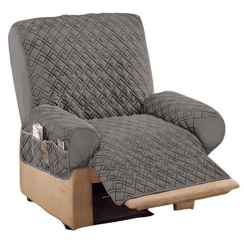 Collections Etc front view of cover showing full recliner protection and neat fit