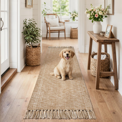 Collive rug edge close-up showing hand-woven quality and detail