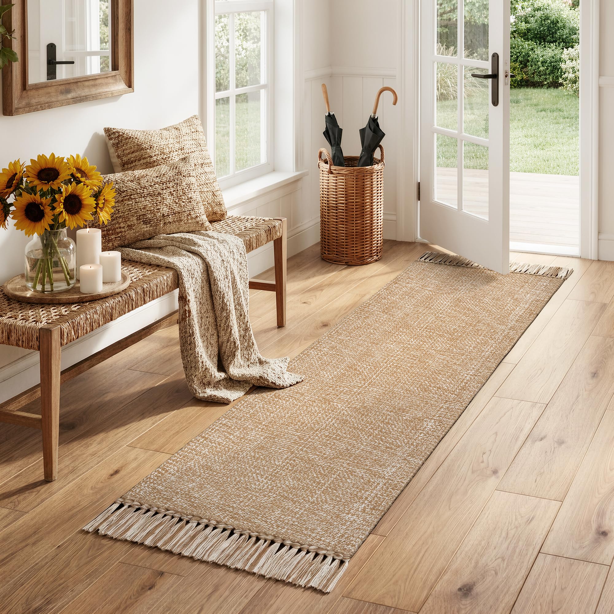 Collive folded runner ready for machine wash for easy cleaning