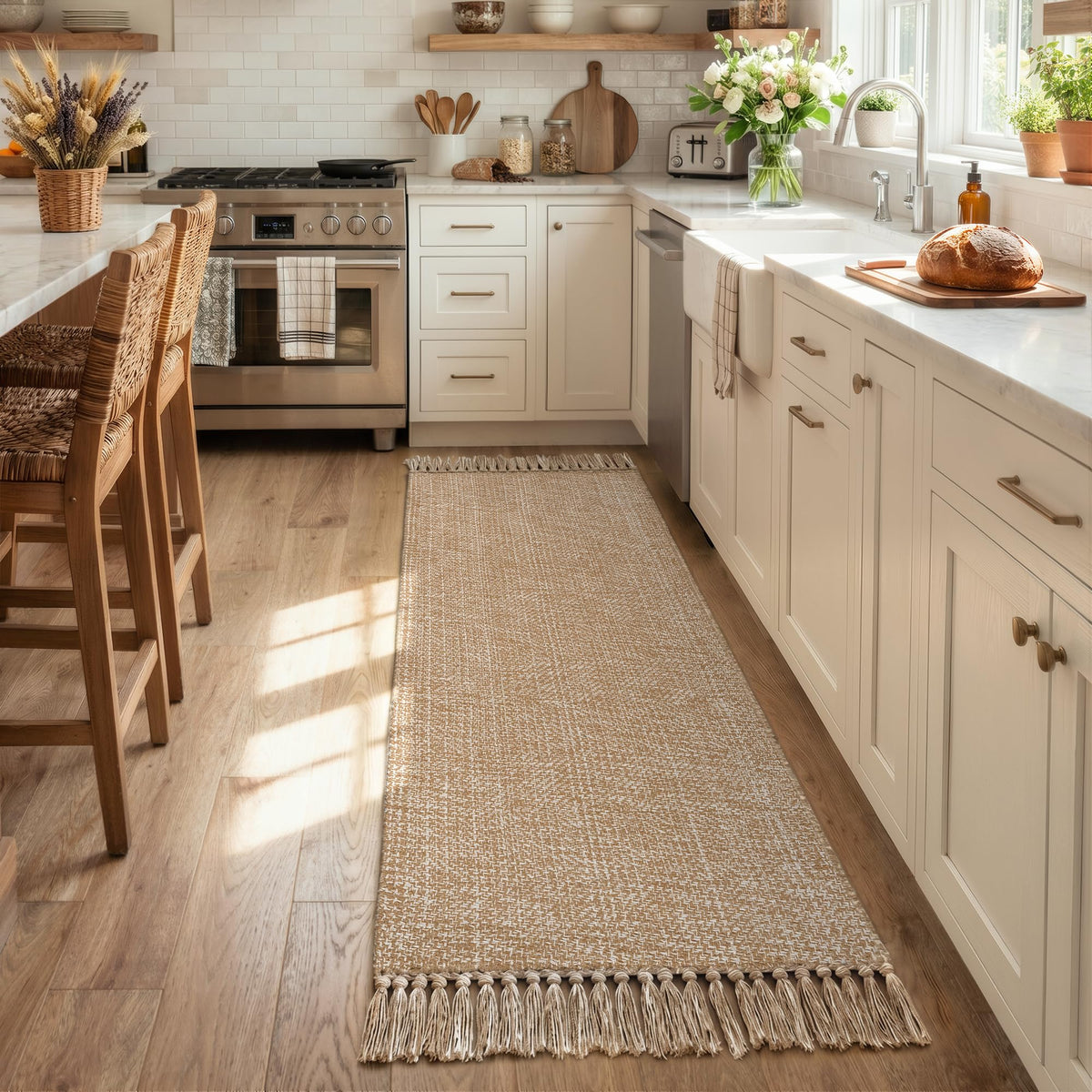 Collive runner front view showing full length and farmhouse appeal
