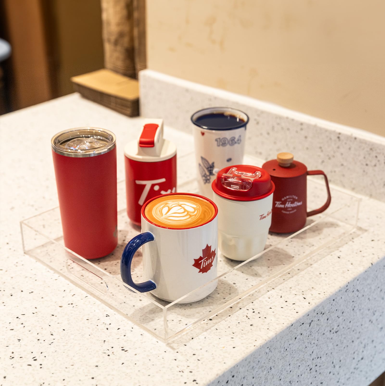 collwait tray next to plate for scale helping choose correct serving size