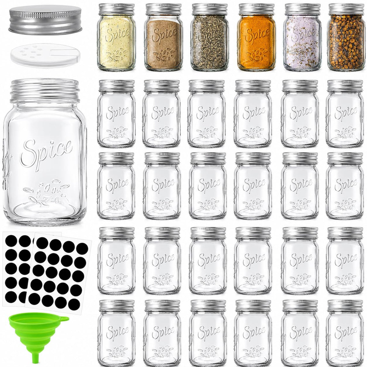 Coloch front view of 30-pack jars showing tidy storage benefit