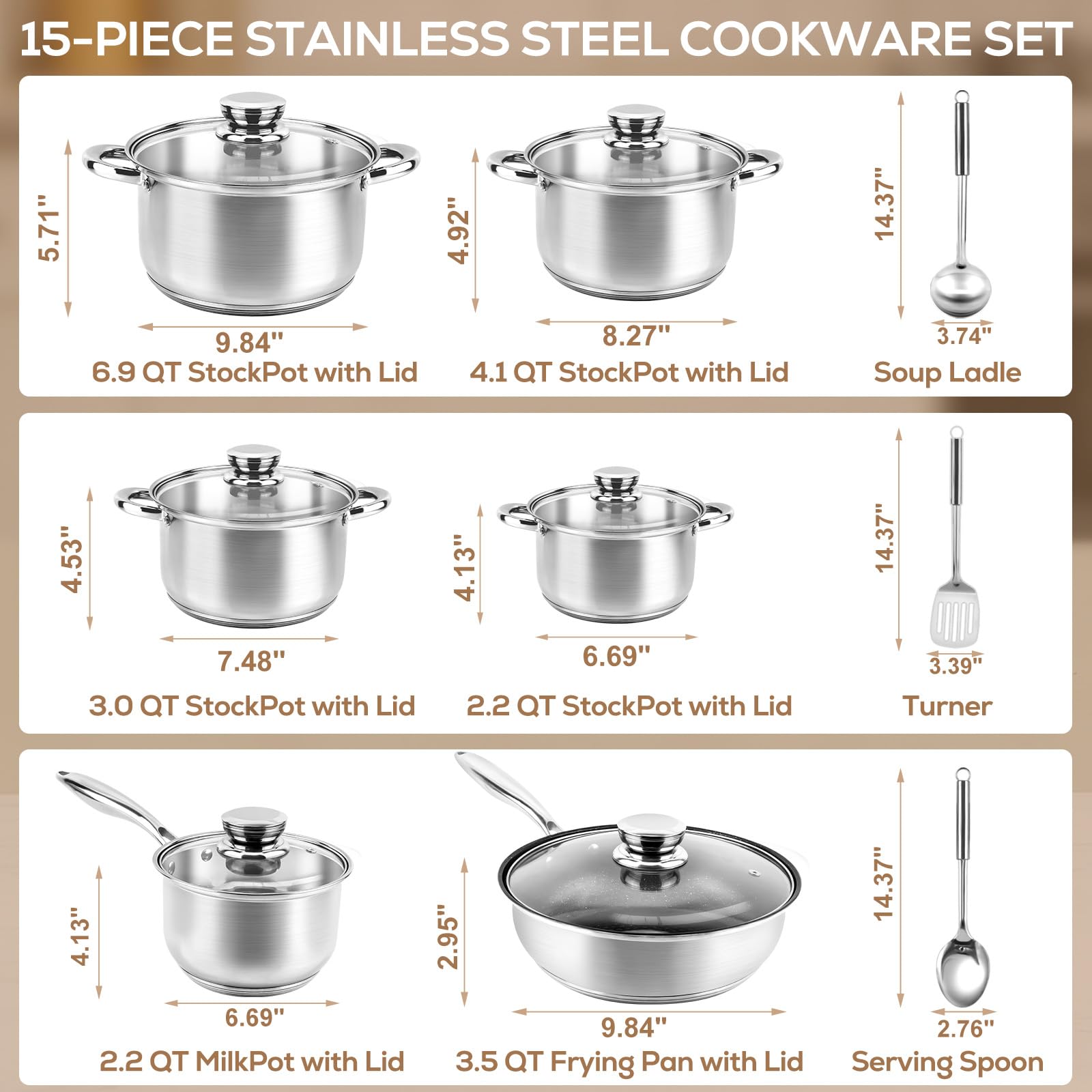 Colourcoco frying pan top view with even surface for quick searing and easy cleanup benefit