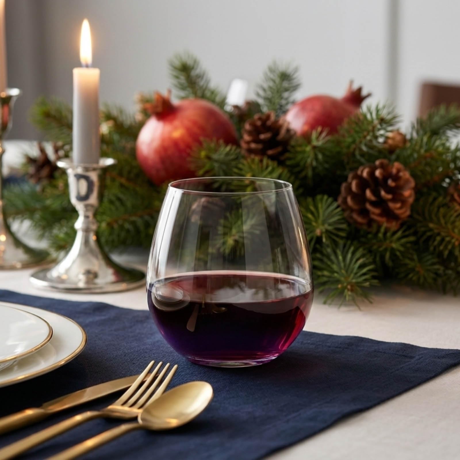 ColoVie glasses on table next to food showing party-ready presentation