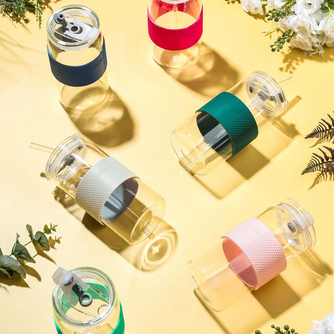 ColoVie on a party table showing colorful, coordinated beverage service