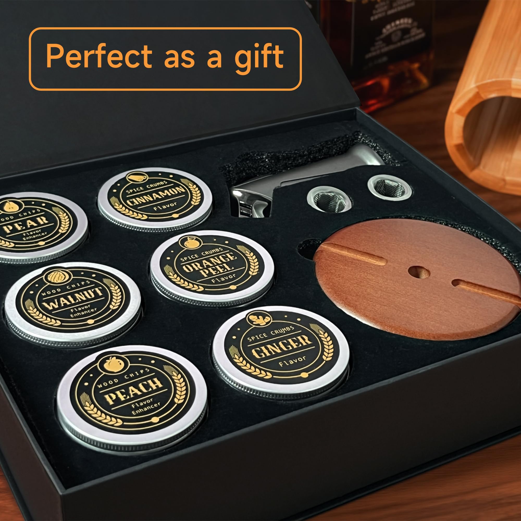 ComboJoy kit contents arranged on bar for gifting and entertaining benefit