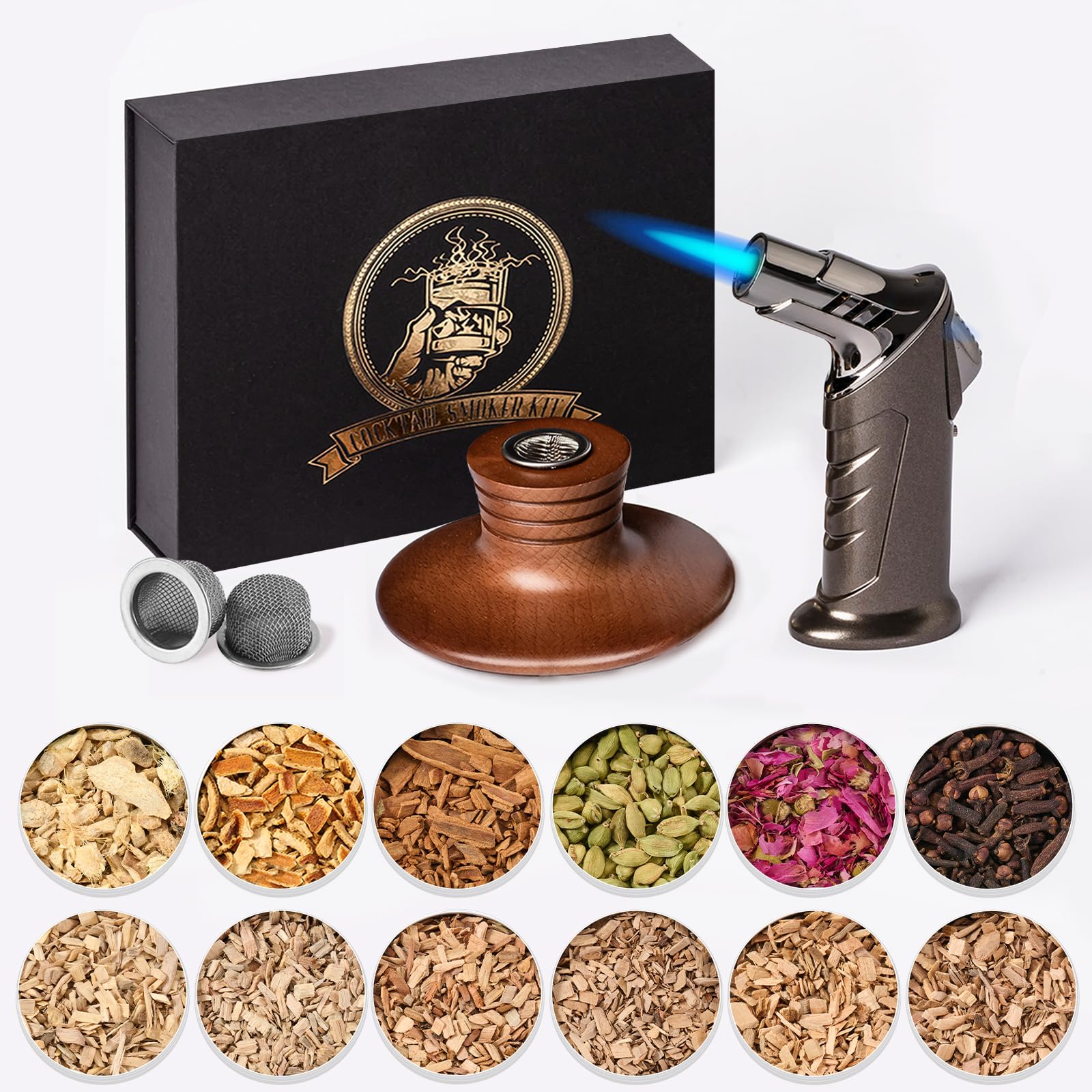 ComboJoy smoker kit packaging showing gift-ready box and benefits
