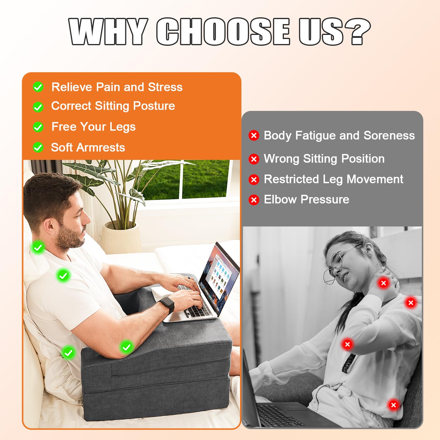 comehealthy tray holding a 14-inch laptop demonstrating secure fit