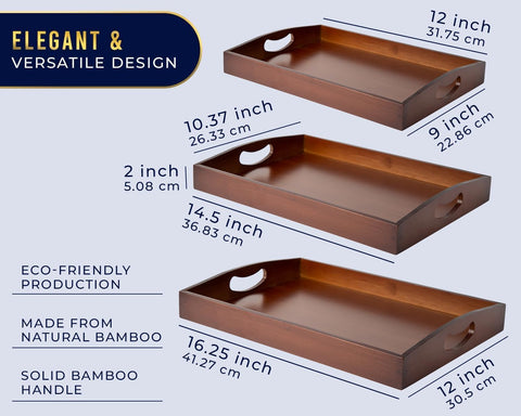 Comfify trays nested stack demonstrating space-saving storage and neat organization