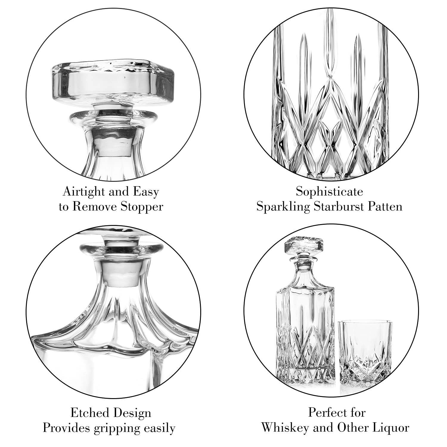Comfome decanter pouring into glass showing easy pour and serving benefit