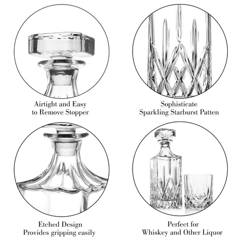 Comfome decanter pouring into glass showing easy pour and serving benefit