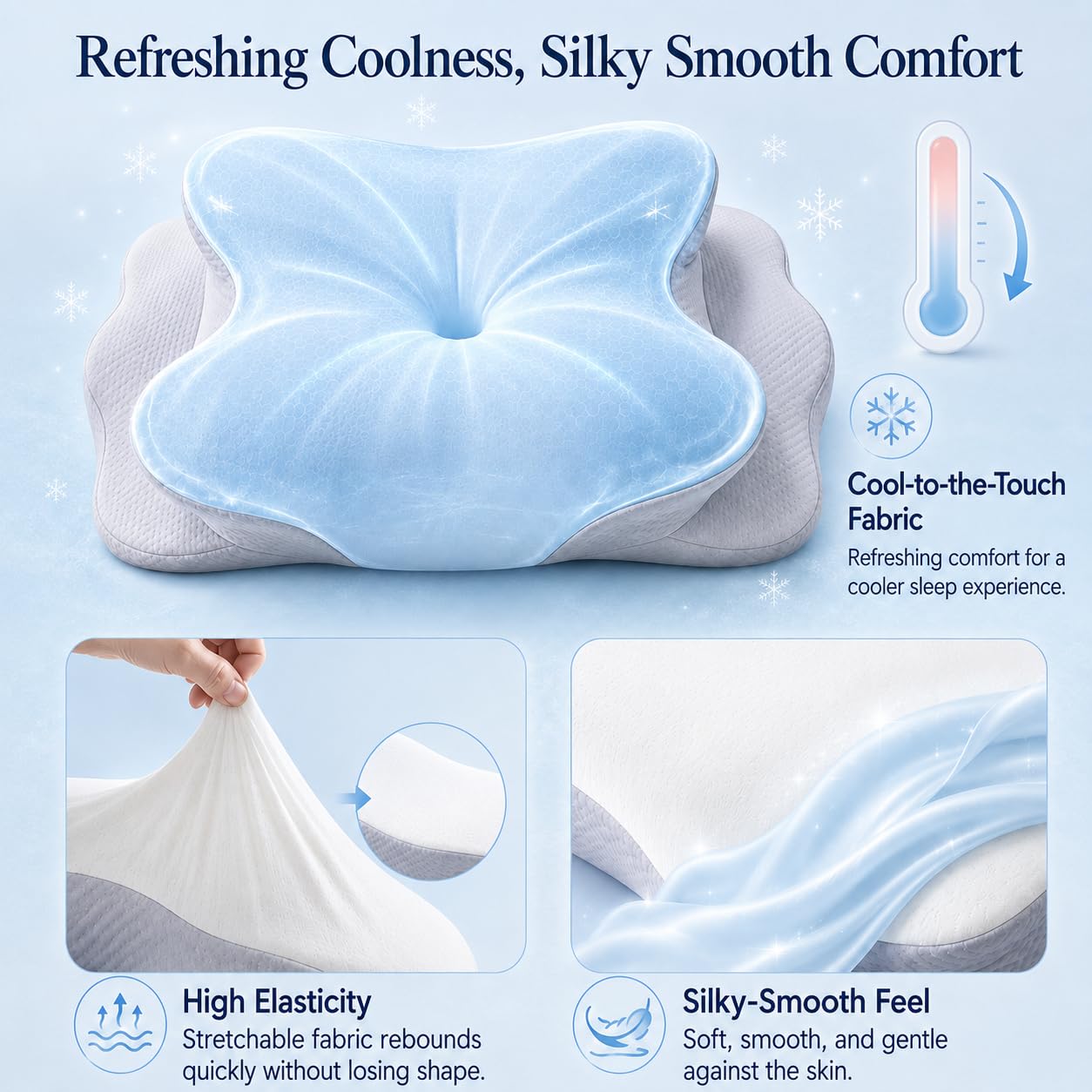 COMFORLAY foam texture detail showing supportive high-density memory foam