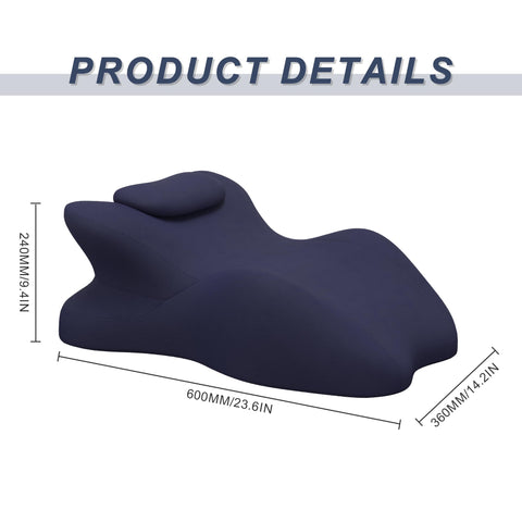 Comforshare Home close-up of contoured foam zones demonstrating targeted body alignment