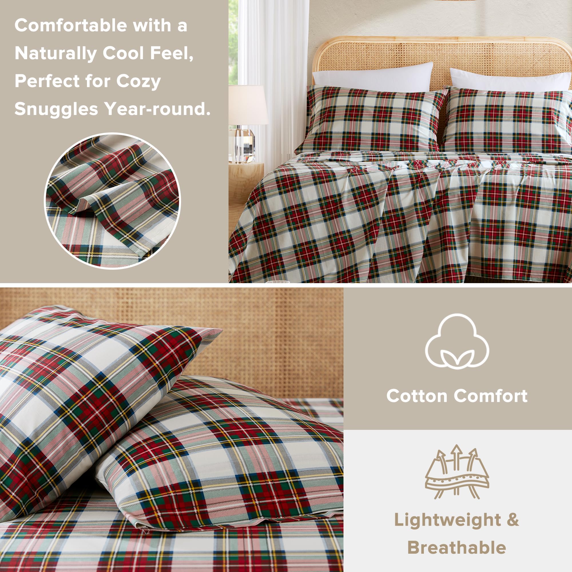 Comfort Spaces bedroom lifestyle scene showing sheets improving room look