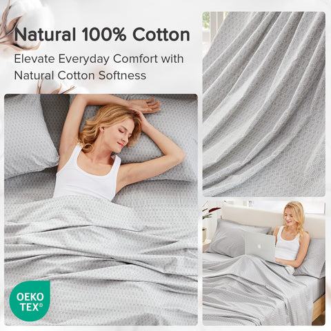 Comfort Spaces bed styled in modern bedroom illustrating aesthetic versatility and layered look