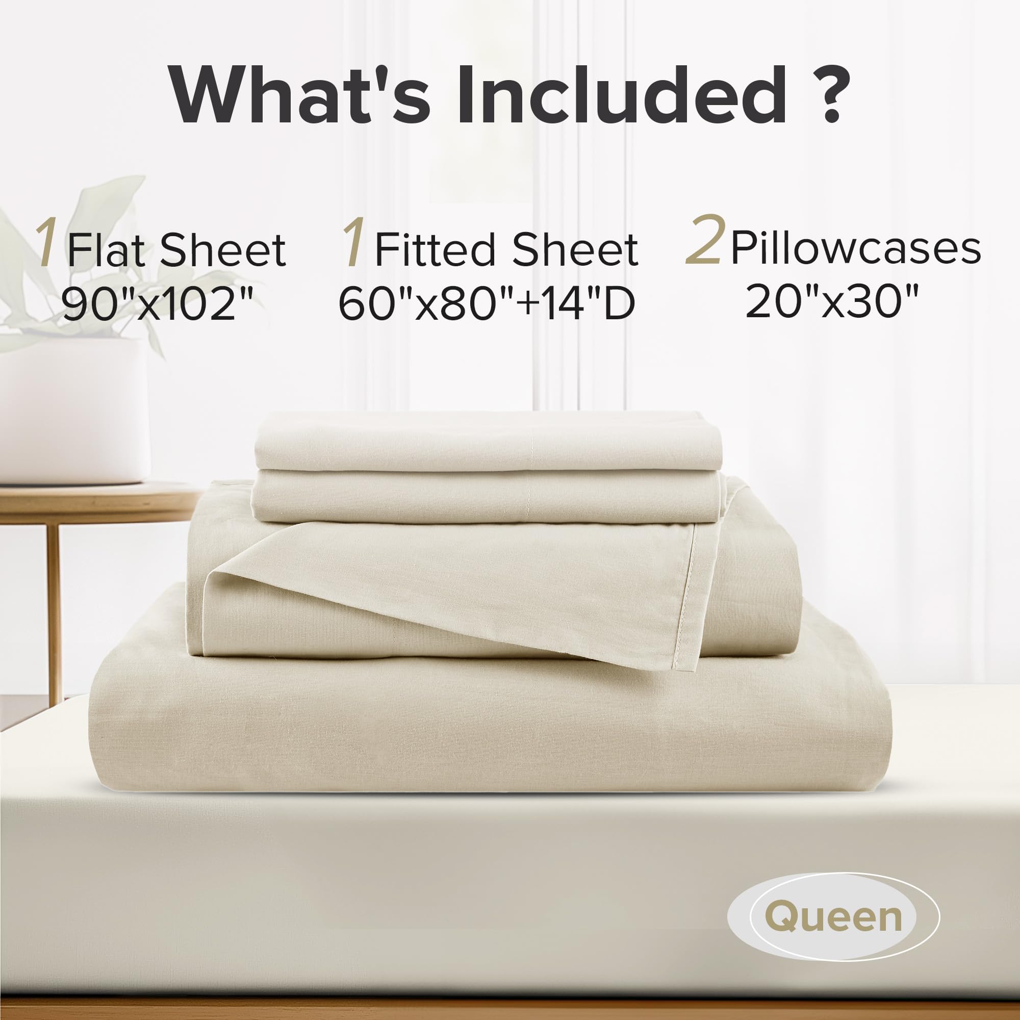 Comfort Spaces folded sheet set compact for easy storage and handling