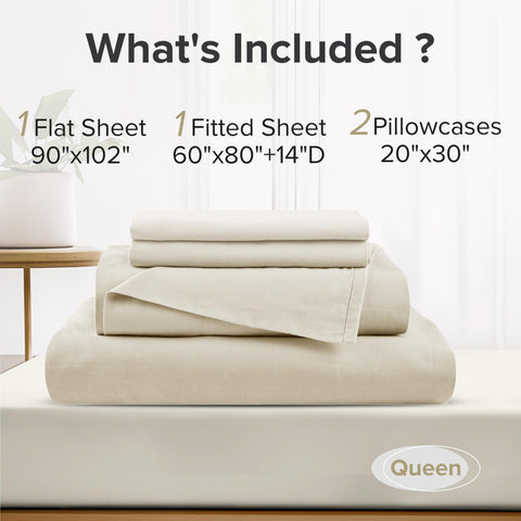 Comfort Spaces folded sheet set compact for easy storage and handling