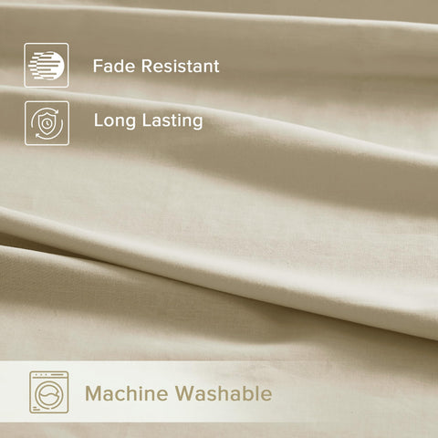 Comfort Spaces sheets after wash showing softened fabric and relaxed finish