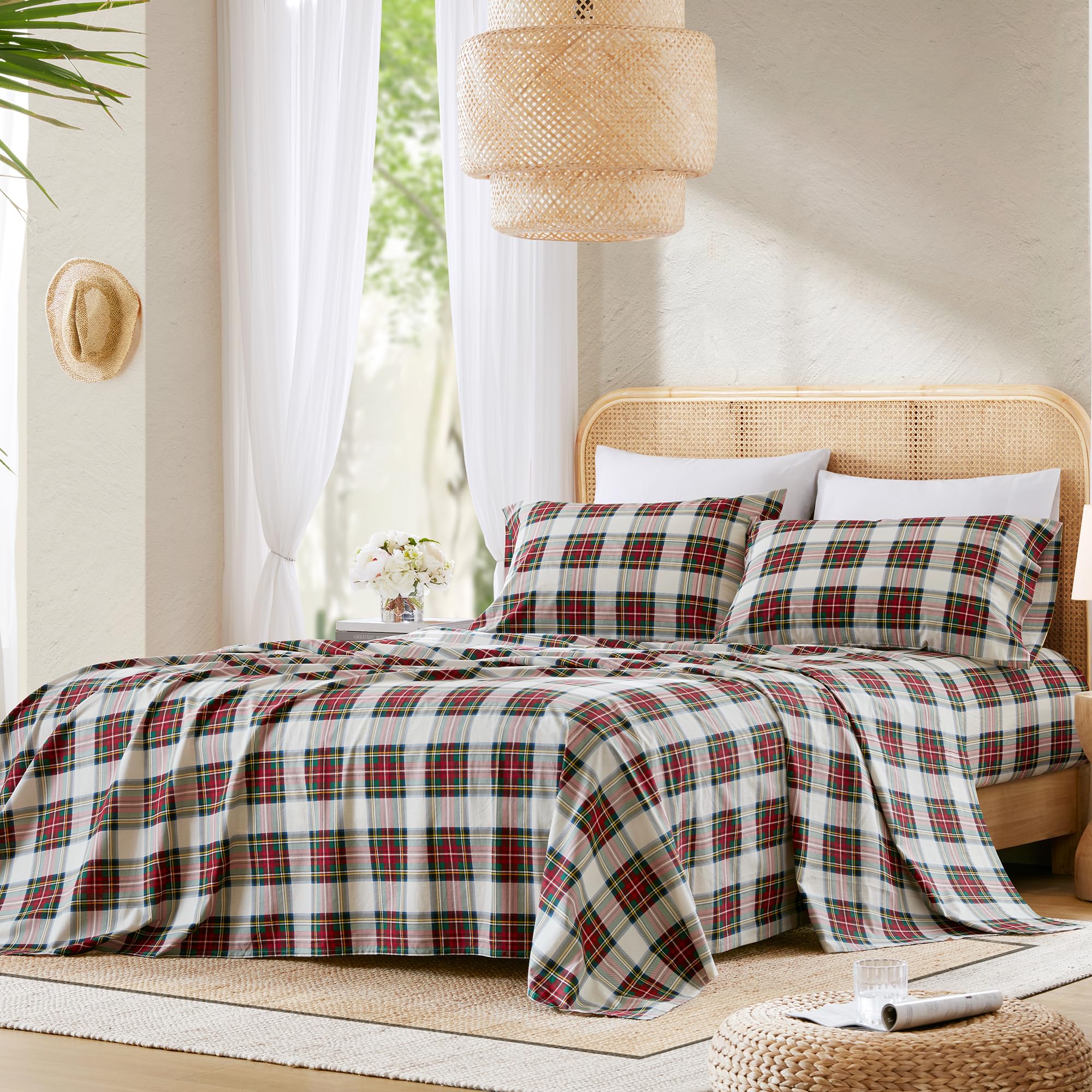 Comfort Spaces flat sheet draped to show full-size coverage and soft fall